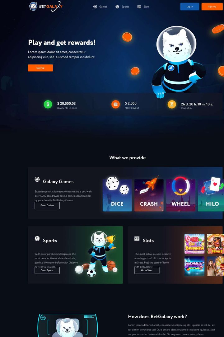 BetGalaxy casino platform